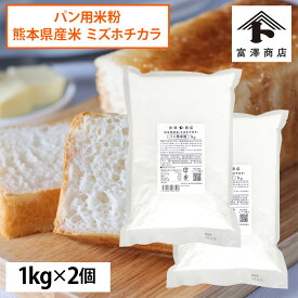 【まとめ買い300円クーポンあり】熊本県産米（ミズホチカラ）パン用米粉 / 1kg×2個セット ( 2kg )【 富澤商店 公式 】