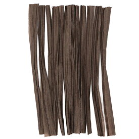 ワイヤー入りラフィア12cm ダークブラウン / 30本【 富澤商店 公式 】