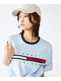 【オンライン限定】【ユニセックス】トミーヒルフィガーロゴTシャツ / TINO TEE TOMMY HILFIGER トミーヒルフィガー トップス カットソー・Tシャツ ブルー【送料無料】[Rakuten Fashion]