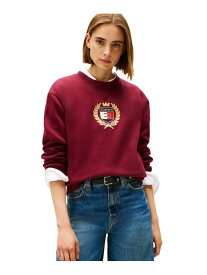 【オンライン限定】ボクシークエストクルースウェット TOMMY HILFIGER トミーヒルフィガー トップス スウェット・トレーナー ネイビー グレー ピンク【送料無料】[Rakuten Fashion]