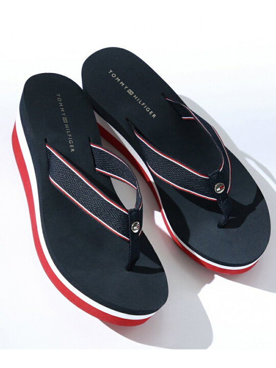 Top Ten Sports • Sandalias Tommy Hilfiger Black Tommy Hilfiger レディース Tanyha サンダル, ブラック001, 5.5