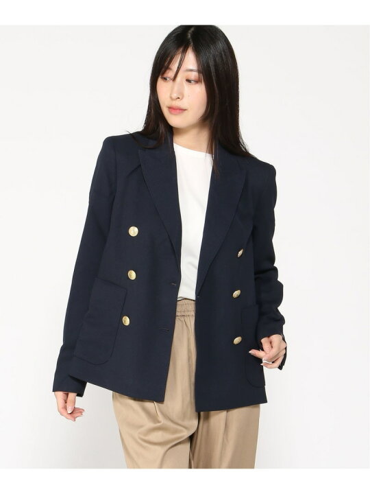 楽天市場】【SALE／30%OFF】ゴールドボタンツイルレギュラーダブル 