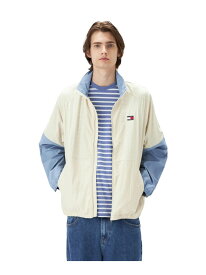 【SALE／50%OFF】ライトウェイトウィンドブレーカー TOMMY JEANS トミーヒルフィガー ジャケット・アウター ナイロンジャケット ホワイト ネイビー【RBA_E】【送料無料】[Rakuten Fashion]