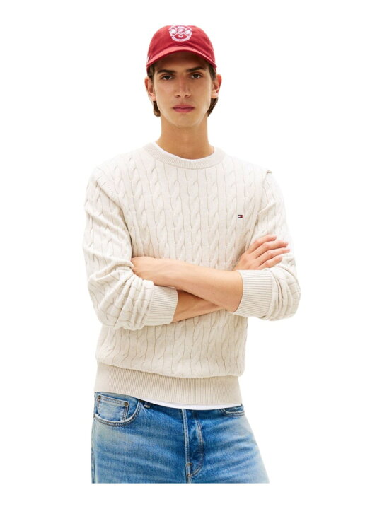 楽天市場】クラシックケーブルクルーネックセーター 26SS TOMMY 