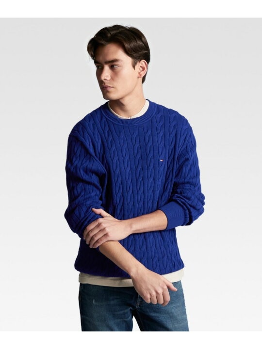 楽天市場】【SALE／60%OFF】ケーブルクルーネックセーター TOMMY 
