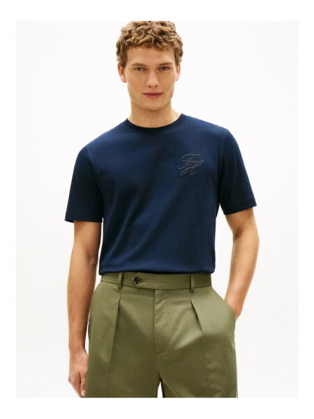 【SALE／40%OFF】インターロッククルーネックTシャツ TOMMY HILFIGER トミーヒルフィガー トップス カットソー・Tシャツ ネイビー グリーン ホワイト【RBA_E】【送料無料】[Rakuten Fashion]