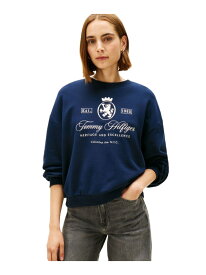 バーシティクレストテリートレーナー TOMMY HILFIGER トミーヒルフィガー トップス スウェット・トレーナー グリーン レッド ネイビー【送料無料】[Rakuten Fashion]