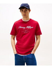 【SALE／50%OFF】スクリプトロゴTシャツ TOMMY HILFIGER トミーヒルフィガー トップス カットソー・Tシャツ レッド ホワイト ネイビー【RBA_E】【送料無料】[Rakuten Fashion]