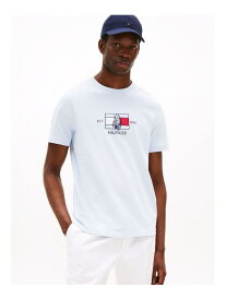 【SALE／50%OFF】ヒルフィガーフラッグセーリングTシャツ TOMMY HILFIGER トミーヒルフィガー トップス カットソー・Tシャツ ネイビー ホワイト ブルー【RBA_E】【送料無料】[Rakuten Fashion]