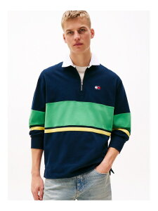 ySALE^50%OFFzbNXJ[ubNK[Vc TOMMY JEANS g~[qtBK[ gbvX XEFbgEg[i[ lCr[ zCgyRBA_Ezyz[Rakuten Fashion]