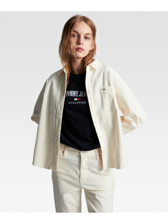 楽天市場】【SALE／60%OFF】コーデュロイボクシーシャツ TOMMY JEANS 