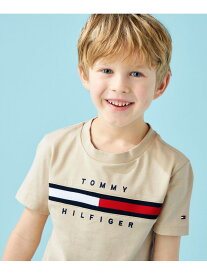 フラッグリブインサートTシャツ TOMMY HILFIGER トミーヒルフィガー トップス カットソー・Tシャツ グレー レッド ホワイト ネイビー ピンク【送料無料】[Rakuten Fashion]