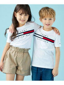 フラッグリブインサートTシャツ TOMMY HILFIGER トミーヒルフィガー トップス カットソー・Tシャツ グレー レッド ホワイト ネイビー ピンク【送料無料】[Rakuten Fashion]