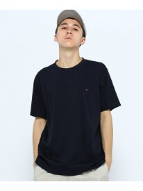 (U)TOMMY HILFIGER(トミーヒルフィガー) スモールロゴTシャツ TOMMY HILFIGER トミーヒルフィガー トップス カットソー・Tシャツ ネイビー ブラック ブルー ベージュ ホワイト【送料無料】[Rakuten Fashion]