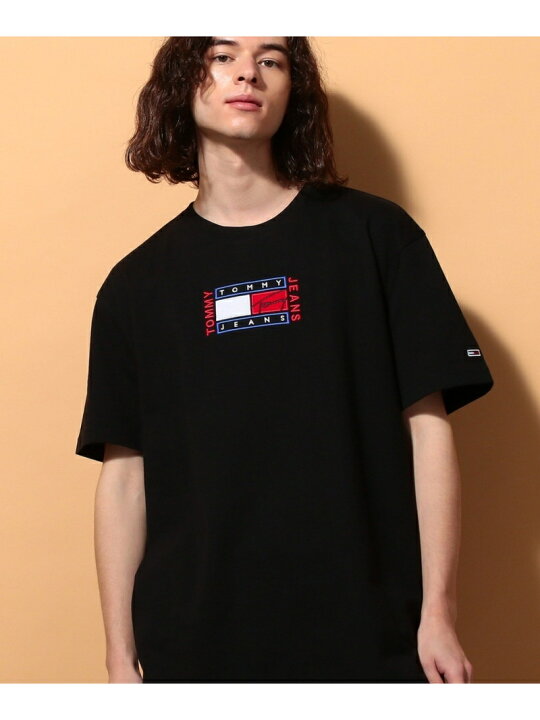 楽天市場 Sale 30 Off M Tommy Hilfiger トミーヒルフィガー Timeless T ロゴtシャツ Tommy Hilfiger トミーヒルフィガー カットソー Tシャツ ブラック ホワイト Rba E 送料無料 Rakuten Fashion Tommy Hilfiger