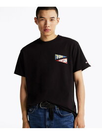 【SALE／50%OFF】リラックスユニセックスフラッグタイガーTシャツ TOMMY JEANS トミーヒルフィガー トップス カットソー・Tシャツ ブラック【RBA_E】[Rakuten Fashion]