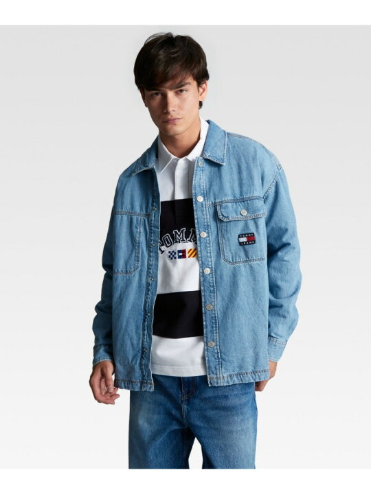 楽天市場】【SALE／40%OFF】エッセンシャルデニムオーバーシャツ TOMMY 