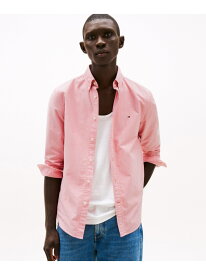 【SALE／50%OFF】ヒルフィガーオックスフォードファインストライプシャツ TOMMY HILFIGER トミーヒルフィガー トップス シャツ・ブラウス レッド【RBA_E】【送料無料】[Rakuten Fashion]