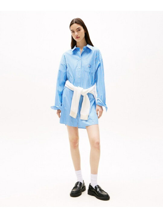 楽天市場】【SALE／20%OFF】オーバーサイズミニシャツワンピース TOMMY 