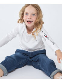 ベーシックフラッグロングスリーブTシャツ TOMMY HILFIGER トミーヒルフィガー トップス カットソー・Tシャツ ホワイト ネイビー【送料無料】[Rakuten Fashion]
