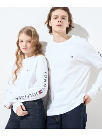 (U)TOMMY HILFIGER(トミーヒルフィガー) ショルダーロゴロングスリーブTシャツ TOMMY HILFIGER トミーヒルフィガー トップス カットソー・Tシャツ ホワイト ブラック ネイビー ブルー【送料無料】[Rakuten Fashion]