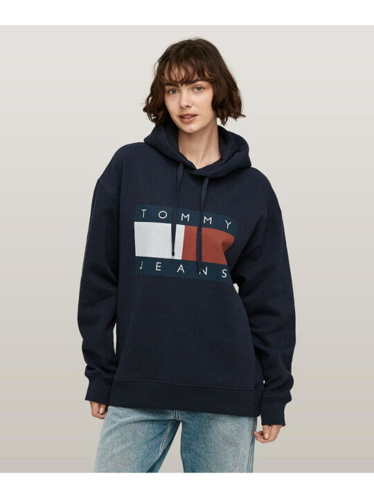 楽天市場】【SALE／50%OFF】リラックスメランジフラッグパーカー TOMMY 
