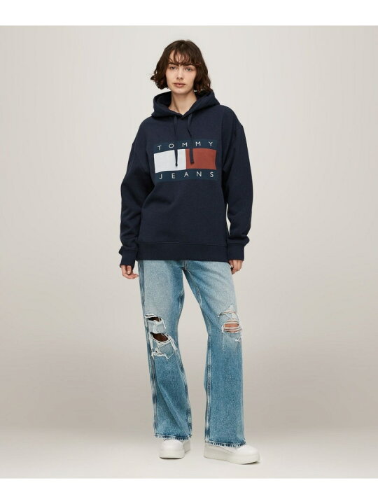 楽天市場】【SALE／50%OFF】リラックスメランジフラッグパーカー TOMMY 