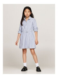 【SALE／50%OFF】(K)TOMMY HILFIGER(トミーヒルフィガー) GIRLS イサカシャツワンピース TOMMY HILFIGER トミーヒルフィガー ワンピース・ドレス シャツワンピース ブルー【RBA_E】【送料無料】[Rakuten Fashion]