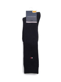 (K)TOMMY HILFIGER(トミーヒルフィガー) RIB HIGH SOCKS TOMMY HILFIGER トミーヒルフィガー 靴下・レッグウェア 靴下 ネイビー ホワイト ブラック[Rakuten Fashion]