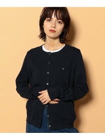 (W)TOMMY HILFIGER(トミーヒルフィガー) ベーシックカーディガン TOMMY HILFIGER トミーヒルフィガー トップス カーディガン ネイビー ブラック【送料無料】[Rakuten Fashion]