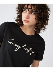 【Oggi掲載】ロゴクルーネックTシャツ TOMMY HILFIGER トミーヒルフィガー トップス カットソー・Tシャツ ネイビー ブラック ホワイト【送料無料】[Rakuten Fashion]