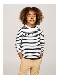 【SALE／50%OFF】(K)TOMMY HILFIGER(トミーヒルフィガー) モノタイプ レギュラーセーター TOMMY HILFIGER トミーヒルフィガー トップス ニット ホワイト ネイビー【RBA_E】【送料無料】[Rakuten Fashion]