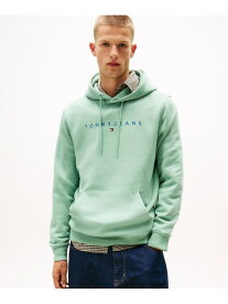 レギュラーライナーロゴパーカー TOMMY JEANS トミーヒルフィガー トップス スウェット・トレーナー ブルー グリーン【送料無料】[Rakuten Fashion]