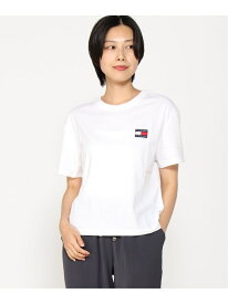 (W)TOMMY HILFIGER(トミーヒルフィガー) オーバーサイズTシャツ TOMMY JEANS トミーヒルフィガー トップス カットソー・Tシャツ グレー ネイビー ブラック ホワイト ブルー レッド【送料無料】[Rakuten Fashion]