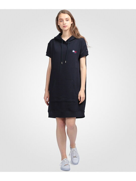 楽天市場 Sale 40 Off W Tommy Hilfiger トミーヒルフィガー モーションフラッグスウェットワンピース Tommy Hilfiger トミーヒルフィガー ワンピース 半袖ワンピース ネイビー Rba E 送料無料 Rakuten Fashion Tommy Hilfiger