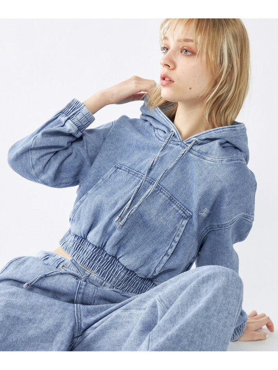楽天市場】【SALE／50%OFF】デニムクロップドパーカー TOMMY JEANS 