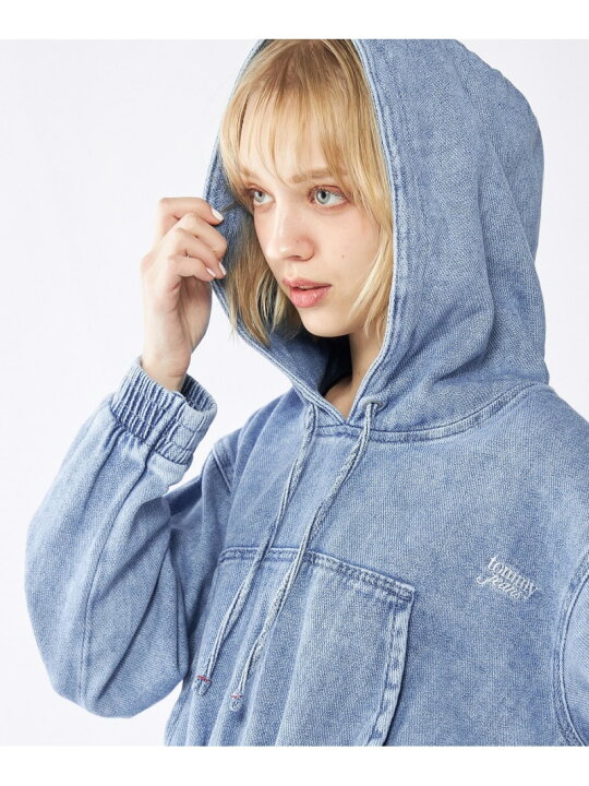 楽天市場】【SALE／50%OFF】デニムクロップドパーカー TOMMY JEANS 