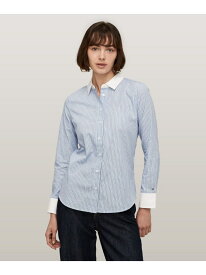 【SALE／50%OFF】アイビーストライプレギュラーシャツ TOMMY HILFIGER トミーヒルフィガー トップス カットソー・Tシャツ ブルー【RBA_E】【送料無料】[Rakuten Fashion]