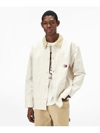 【SALE／50%OFF】キャンバスコーデュロイオーバーシャツ TOMMY JEANS トミーヒルフィガー トップス シャツ・ブラウス ホワイト ベージュ グレー【RBA_E】【送料無料】[Rakuten Fashion]