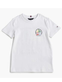 【SALE／50%OFF】グラフィックショートスリーブTシャツ TOMMY HILFIGER トミーヒルフィガー トップス カットソー・Tシャツ ホワイト イエロー【RBA_E】[Rakuten Fashion]
