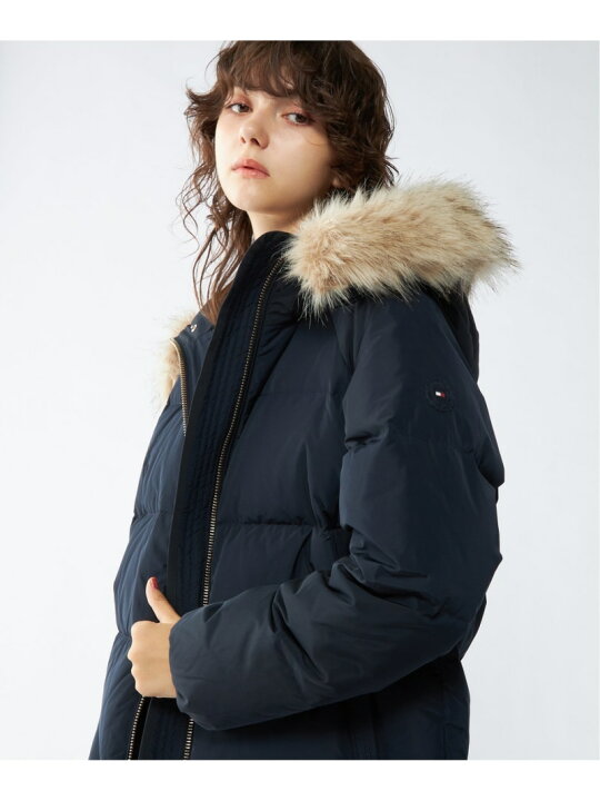 楽天市場】【SALE／30%OFF】ファーダウンコート TOMMY HILFIGER トミー 