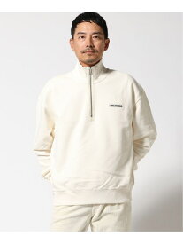 【SALE／50%OFF】(M)TOMMY HILFIGER(トミーヒルフィガー) ヘビーツイルハーフジッププルオーバー TOMMY HILFIGER トミーヒルフィガー トップス スウェット・トレーナー ホワイト ネイビー【RBA_E】【送料無料】[Rakuten Fashion]