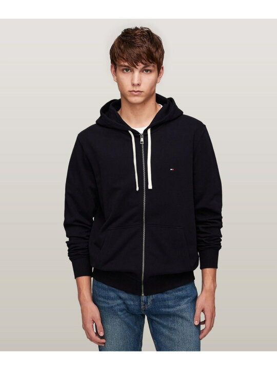 楽天市場】エッセンシャルテリージップアップパーカー TOMMY HILFIGER 