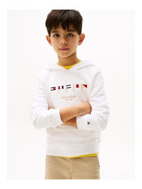 【SALE／50%OFF】BOYS マルチフラッグエンブロイドレギュラーパーカー TOMMY HILFIGER トミーヒルフィガー トップス スウェット・トレーナー ホワイト レッド【RBA_E】【送料無料】[Rakuten Fashion]