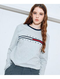 【SALE／30%OFF】【オンライン限定】トミーヒルフィガーロゴロングスリーブTシャツ / TINO TEE TOMMY HILFIGER トミーヒルフィガー トップス カットソー・Tシャツ ネイビー ブラック ホワイト グレー【RBA_E】【送料無料】[Rakuten Fashion]