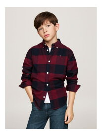 【SALE／50%OFF】(K)TOMMY HILFIGER(トミーヒルフィガー) BOYS フランネルチェックシャツ TOMMY HILFIGER トミーヒルフィガー トップス シャツ・ブラウス レッド【RBA_E】【送料無料】[Rakuten Fashion]