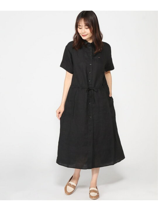 楽天市場】【SALE／40%OFF】リネンミディシャツワンピース TOMMY 