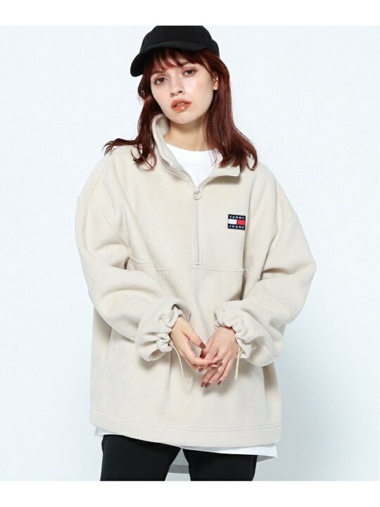 楽天市場】【SALE／30%OFF】オーバーサイズハーフジップフリースプル 