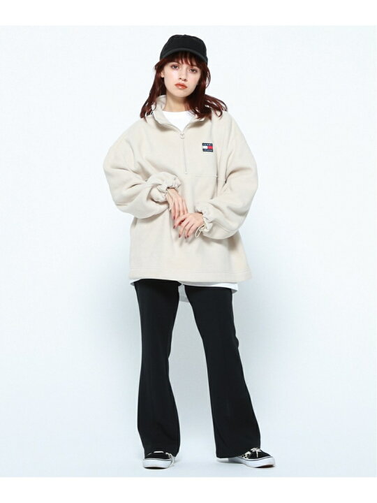 楽天市場】【SALE／30%OFF】オーバーサイズハーフジップフリースプル
