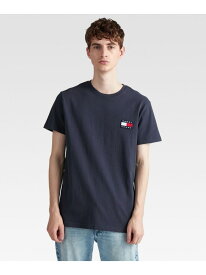 【SALE／40%OFF】ロゴワッペンTシャツ TOMMY JEANS トミーヒルフィガー トップス カットソー・Tシャツ ブラック ネイビー レッド ホワイト ピンク ブルー【RBA_E】[Rakuten Fashion]